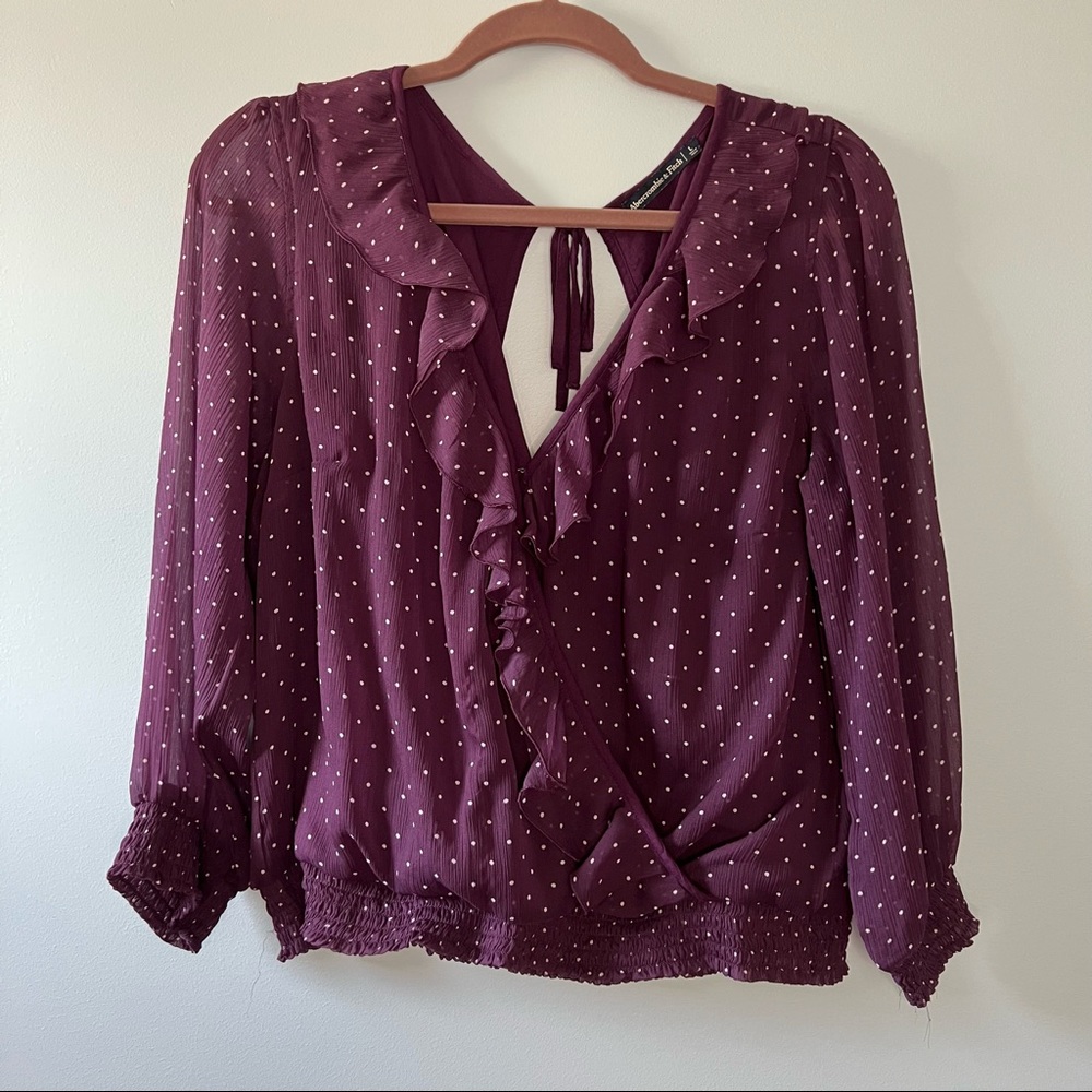 Abercrombie and Fitch Polka Dot Blouse